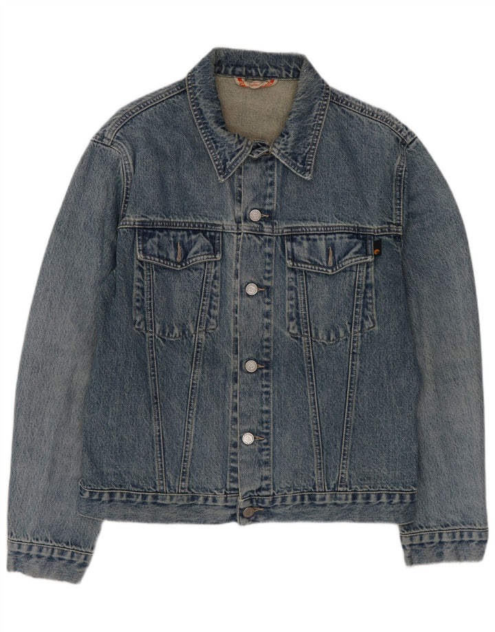 Vintage męska kurtka dżinsowa UK 36 Small Blue Cotton