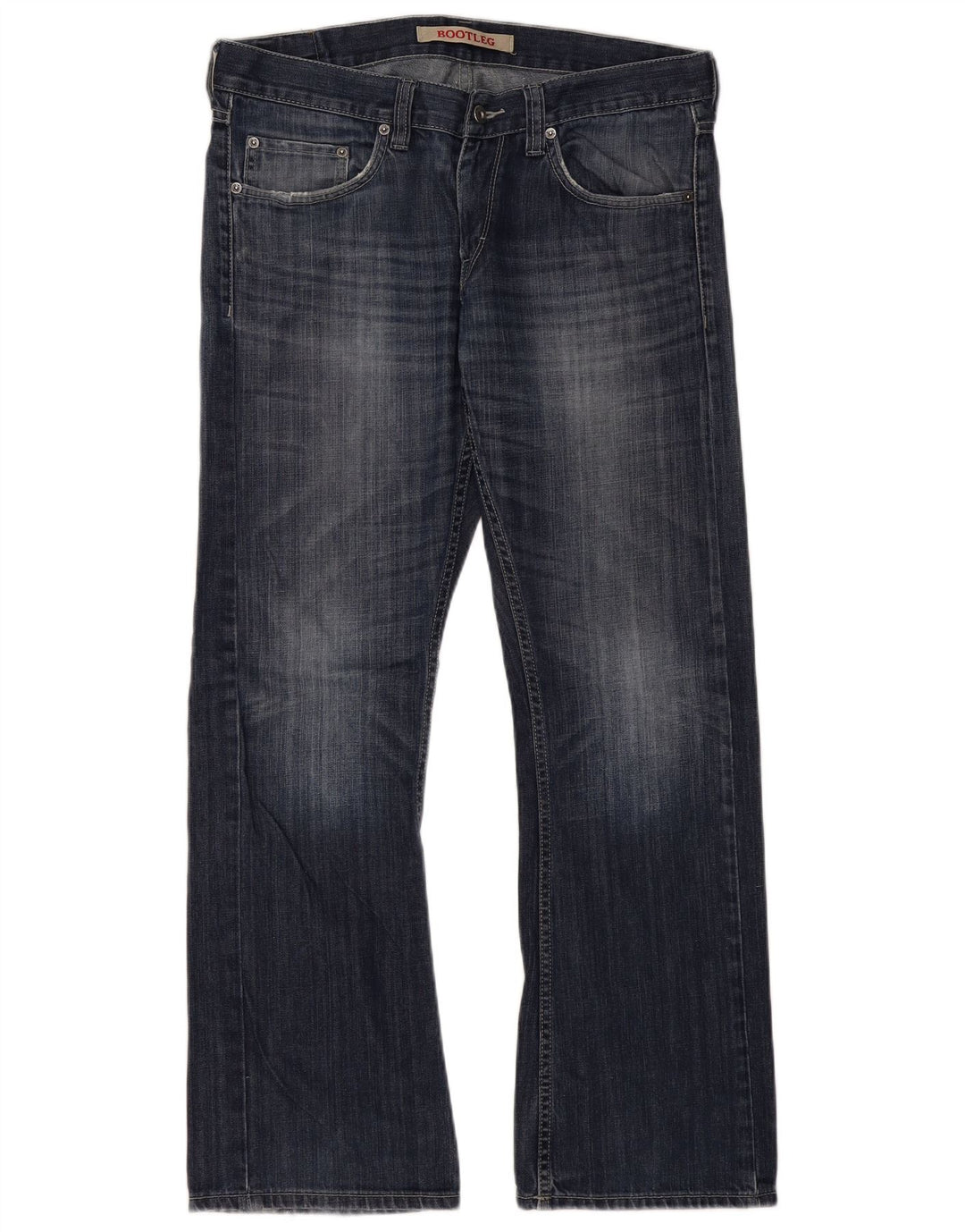 Damskie jeansy Bootcut Mustang W35 L32 Granatowe, bawełniane