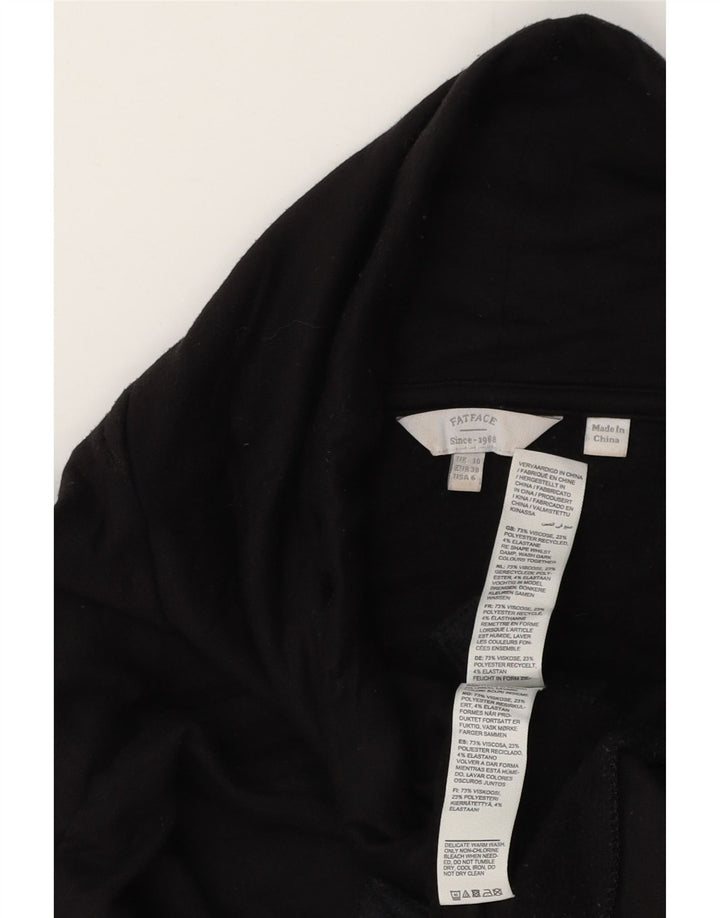 Damska bluza oversize Fat Face z wywijanym dekoltem UK 10, mała czarna