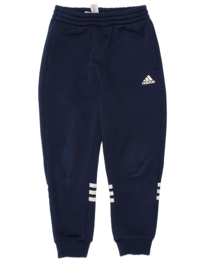 Adidas Chłopięce Spodnie Dresowe Joggery 6-7 Lat Granatowy Poliester
