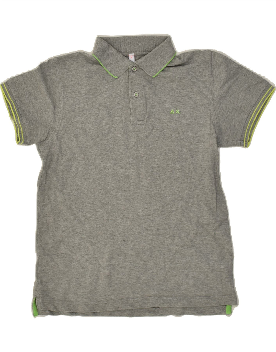 SUN68 Boys Polo Shirt 9-10 Years Grey Cotton | Vintage Sun68 | Thrift | Second-Hand Sun68 | Used Clothing | Messina Hembry 