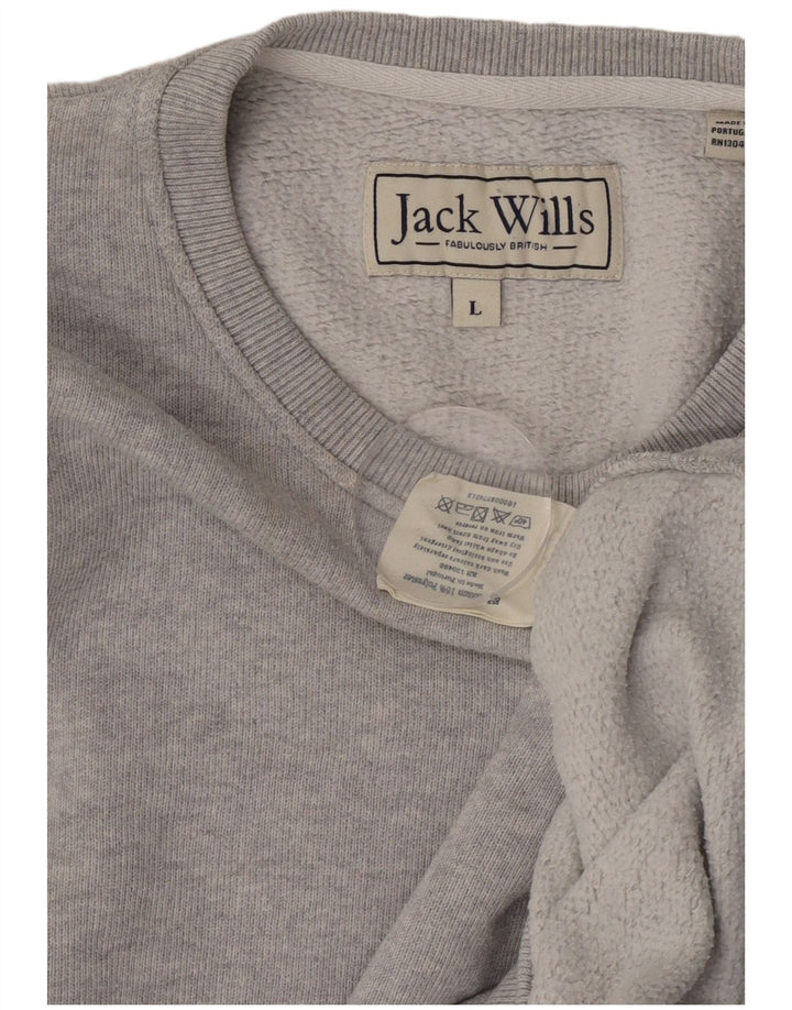 Męski sweter Jack Wills, duży, szary, bawełniany