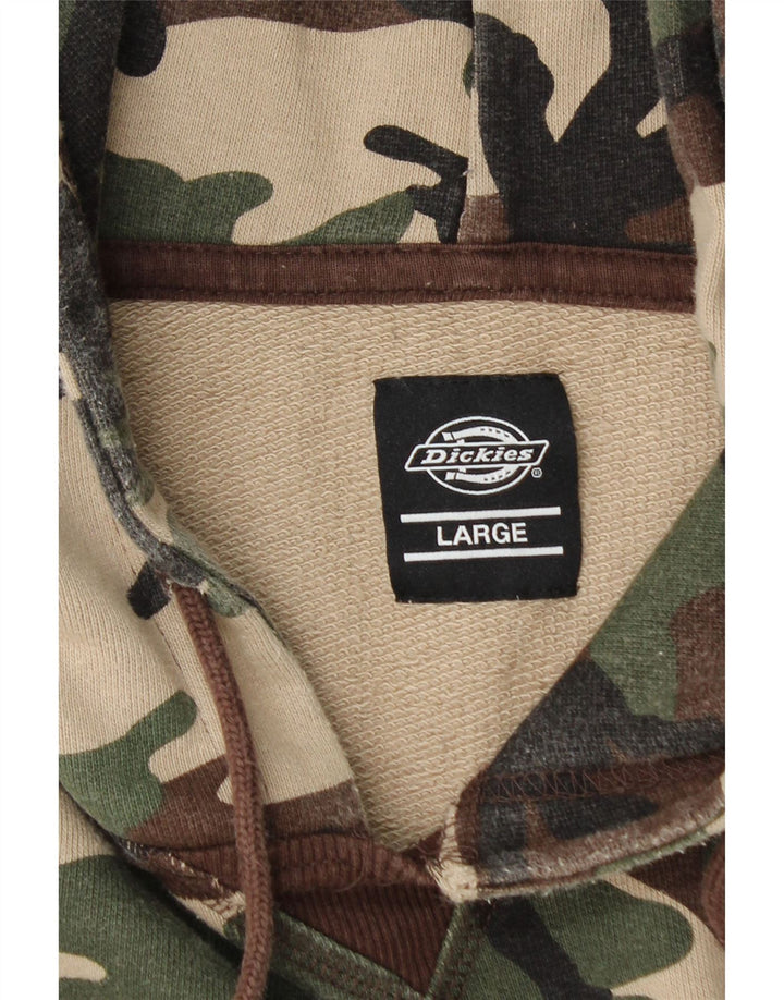 Męski sweter z kapturem DICKIES, duży, kamuflaż khaki