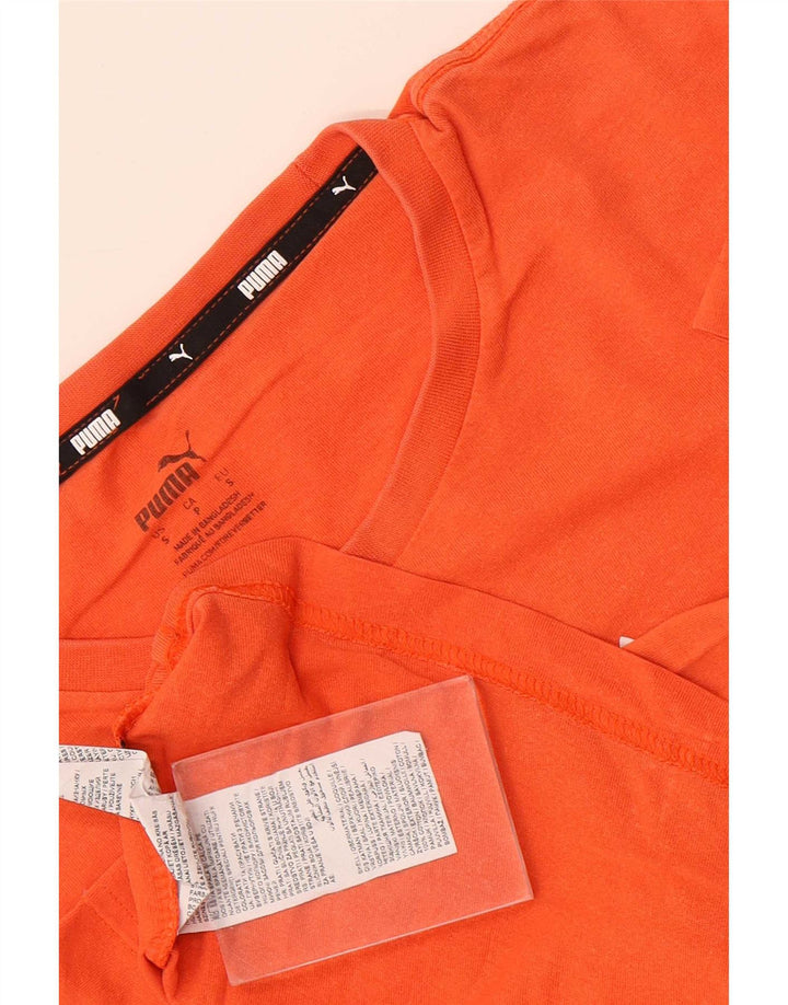 Męski T-shirt Puma z grafiką, mały, pomarańczowy, bawełniany