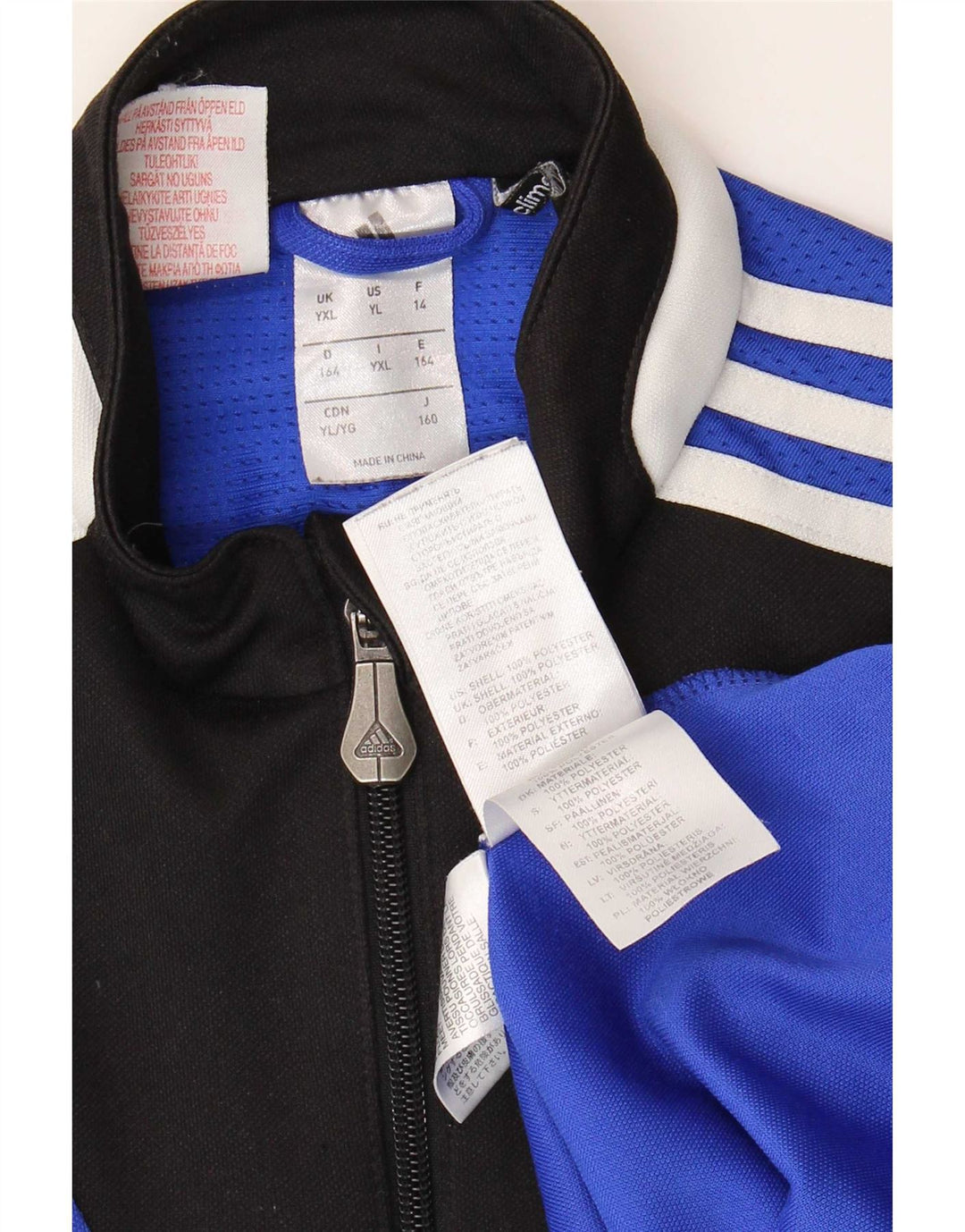 Adidas Chłopięcy Climacool Pullover Dres Top 13-14 Lat XL Niebieski