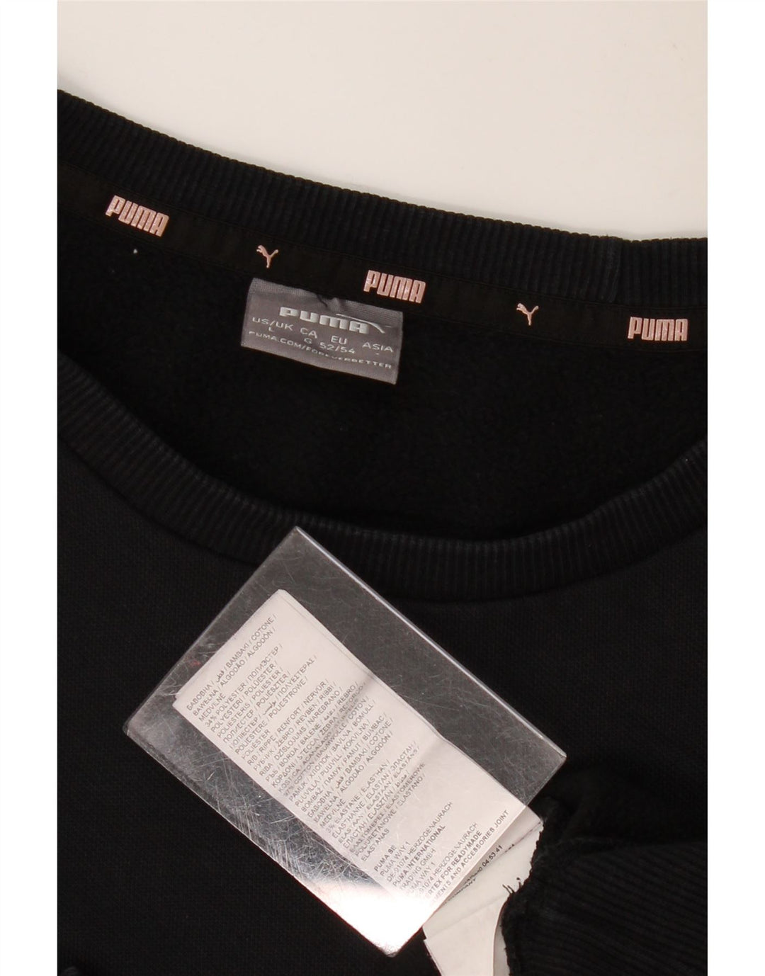 Męska bluza z grafiką Puma, duża, czarna, bawełniana