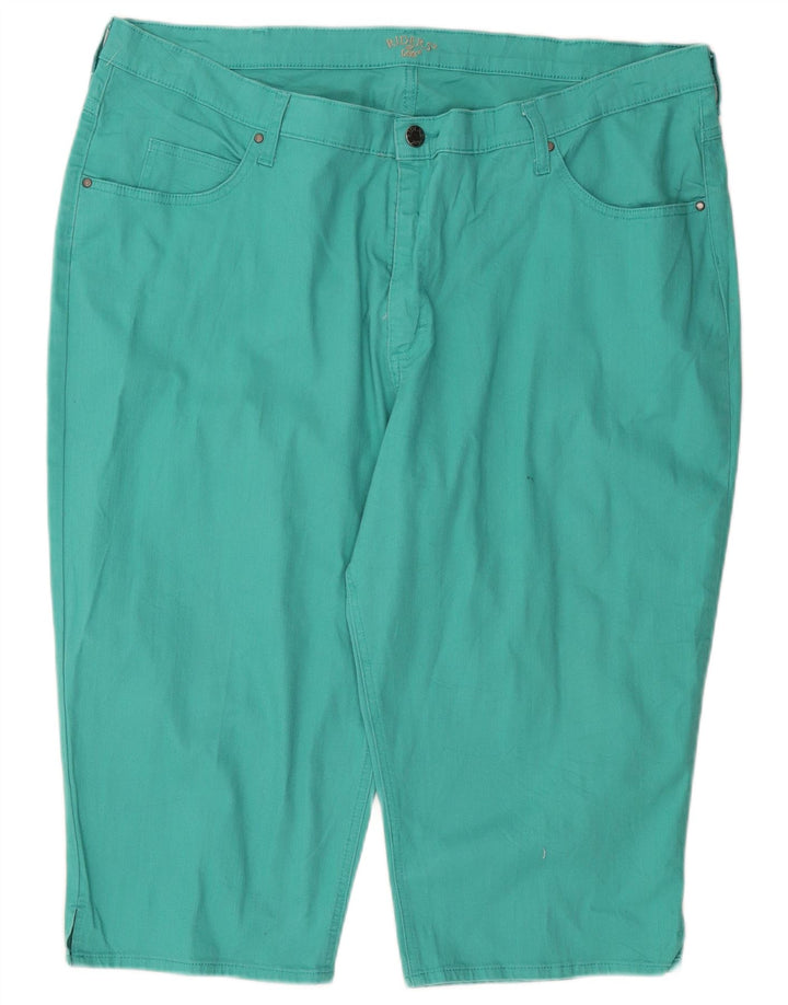 Spodnie damskie Lee Riders Capri W44 L18 Turkusowe