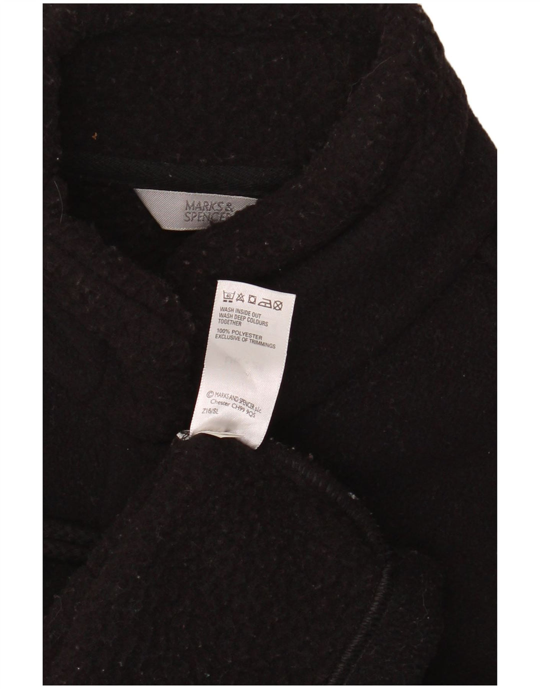 Marks & Spencer Damski płaszcz oversize UK 20 2XL, czarny poliester
