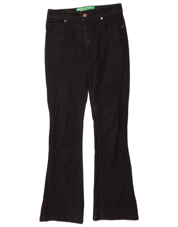 Damskie jeansy Bootcut Benetton W27 L30 Granatowe, bawełniane