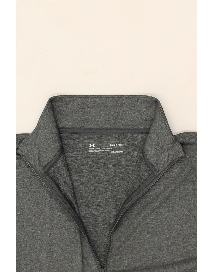 UNDER ARMOUR Womens Graphic Tracksuit Top Jacket UK 10 Small Grey Vintage Under Armour and Second-Hand Under Armour from Messina Hembry 