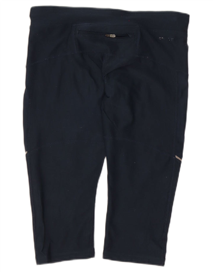 Damskie legginsy Nike Dri Fit Capri UK 10, małe, granatowe, poliestrowe
