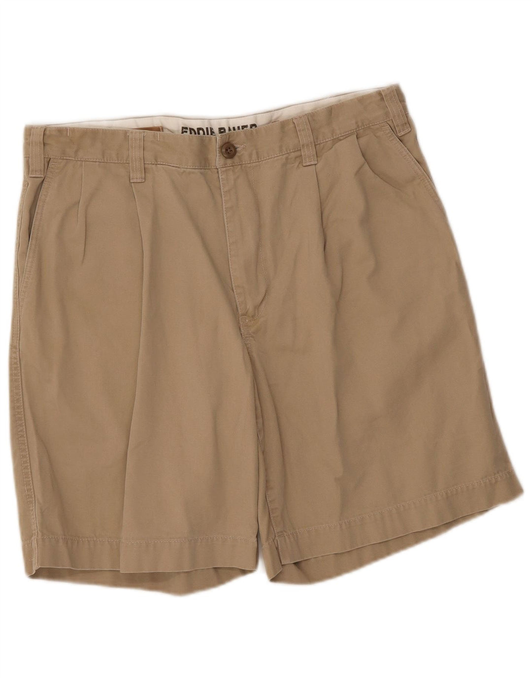 Męskie spodenki chino EDDIE BAUER W36 duże, beżowe, bawełniane
