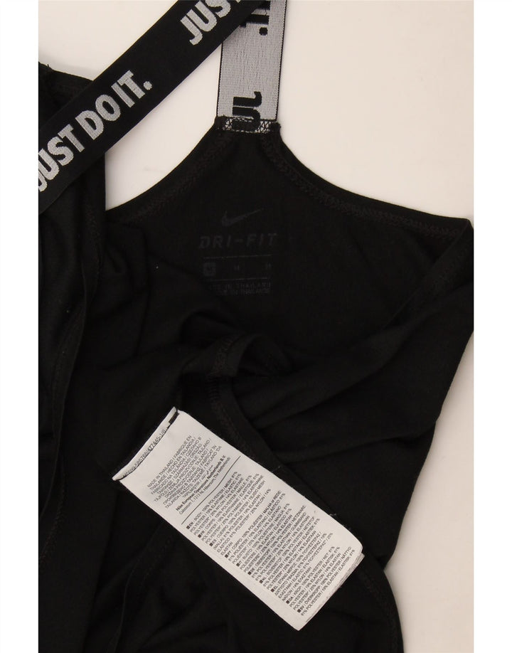 Damska kamizelka z grafiką Nike Dri Fit UK 12, średni czarny poliester