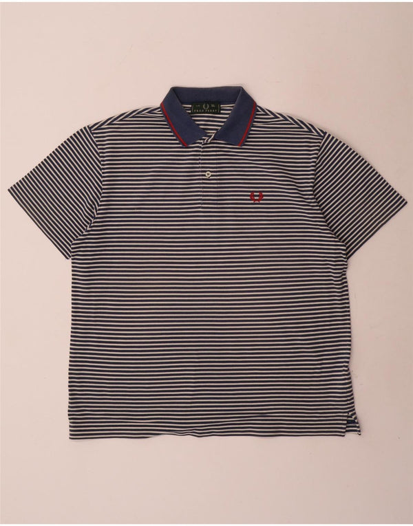 Męska koszulka polo Fred Perry XL, bawełniana w granatowe paski