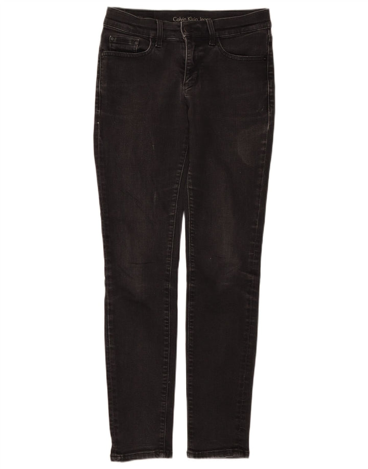 Damskie jeansy skinny CALVIN KLEIN W26 L29 czarne