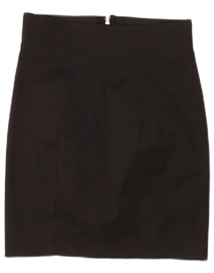Spódnica ołówkowa damska Zara, mała W26, czarna, poliester