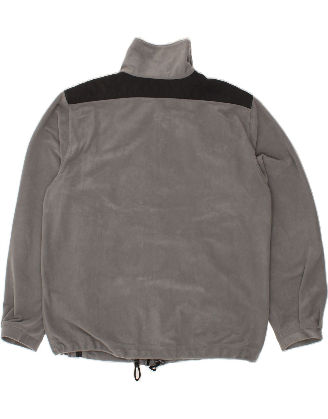 DIADORA Womens Oversized Tracksuit Top Jacket UK 10 Small Grey Striped | Vintage Diadora | Thrift | Second-Hand Diadora | Used Clothing | Messina Hembry 