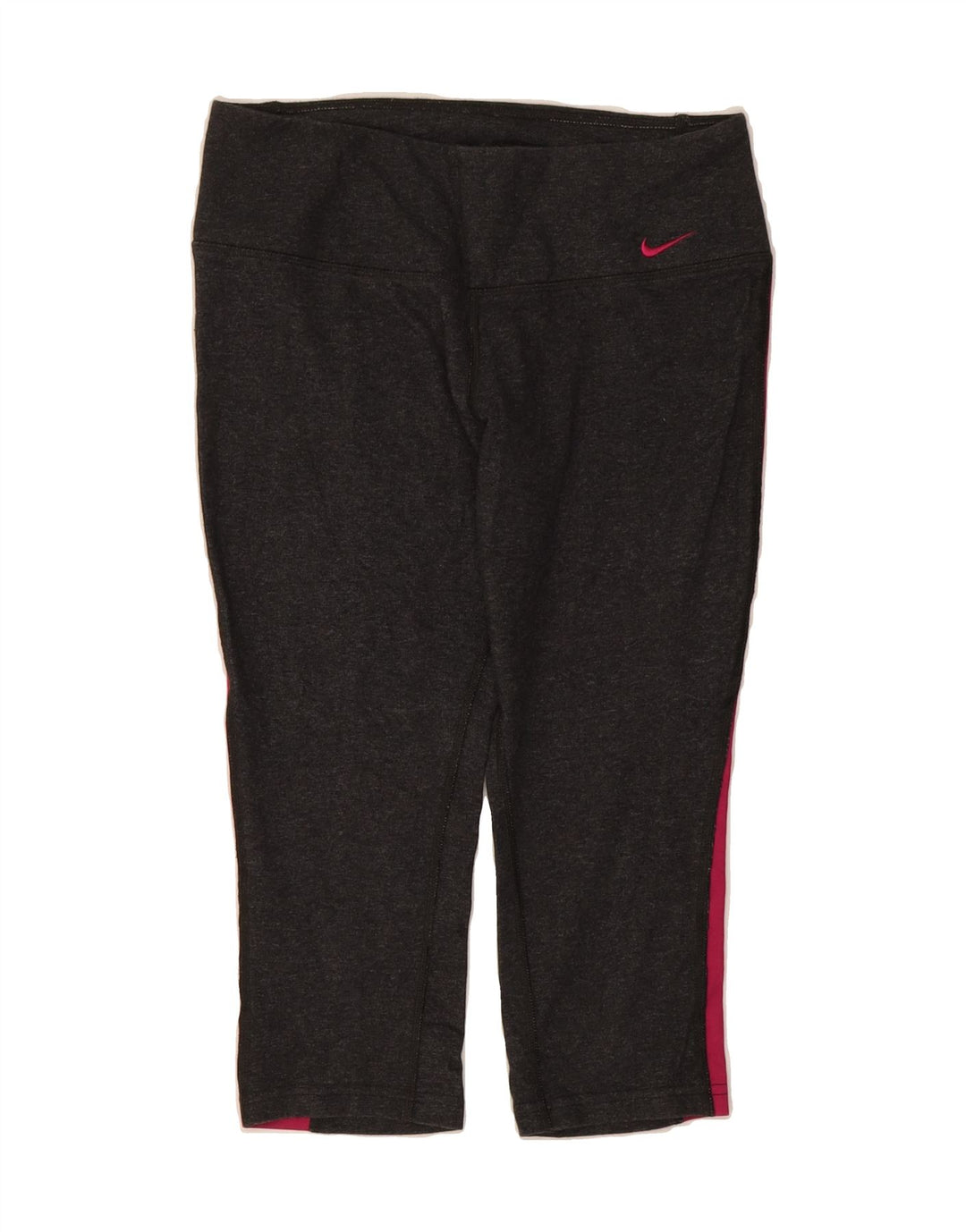 NIKE Womens Dri Fit Capri Leggings UK 10 Small  Grey Colourblock Vintage Nike and Second-Hand Nike from Messina Hembry 