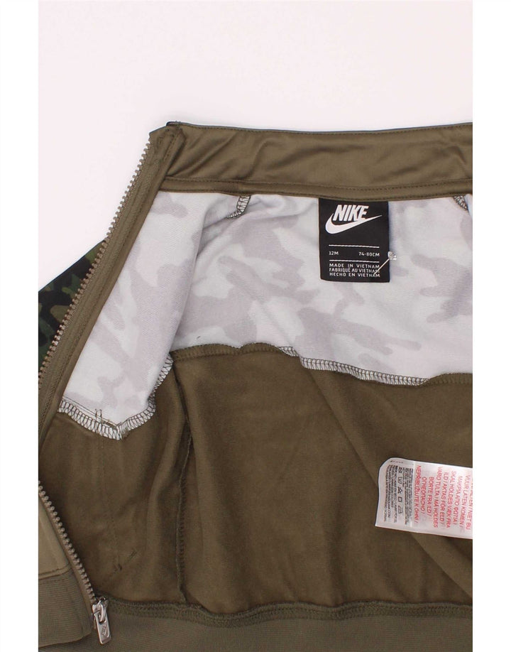 Kurtka chłopięca Nike Baby Dres 9-12 miesięcy Khaki Poliester w kamuflażu