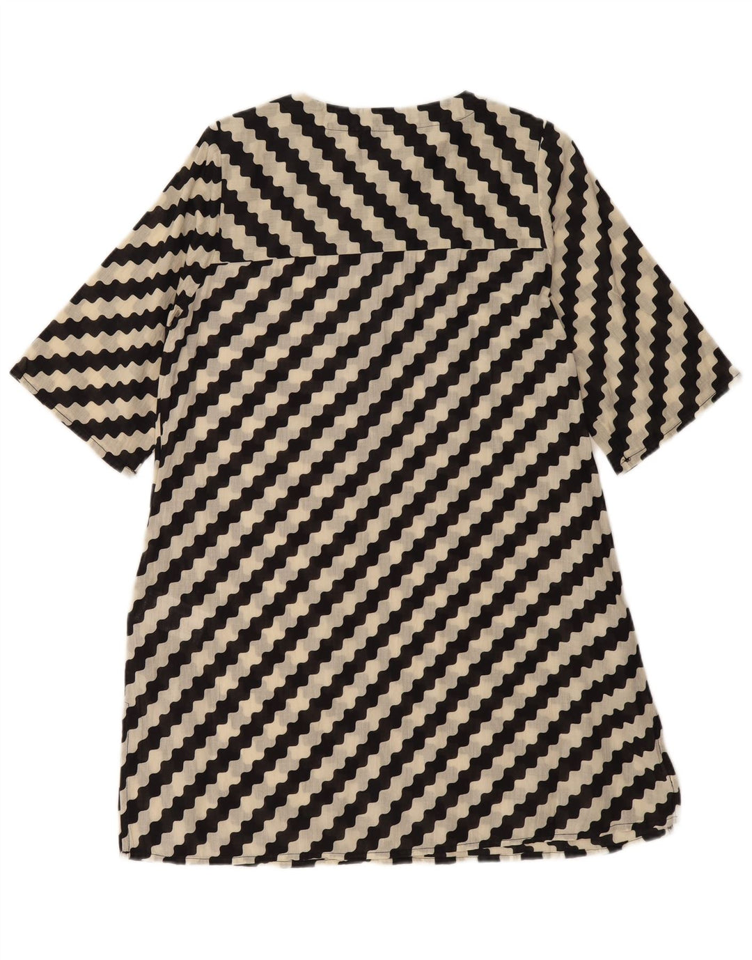 Sukienka damska COMPANIA FANTASTICA UK 14, średnia, czarna bawełna w paski