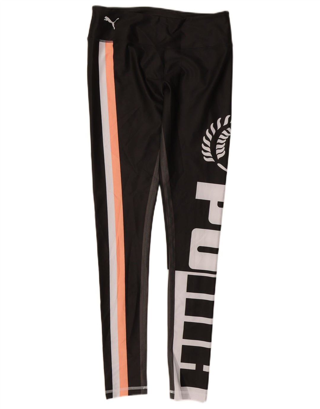 Damskie legginsy PUMA z grafiką UK 12, poliester w kolorze średniej czarnej kolorystyki