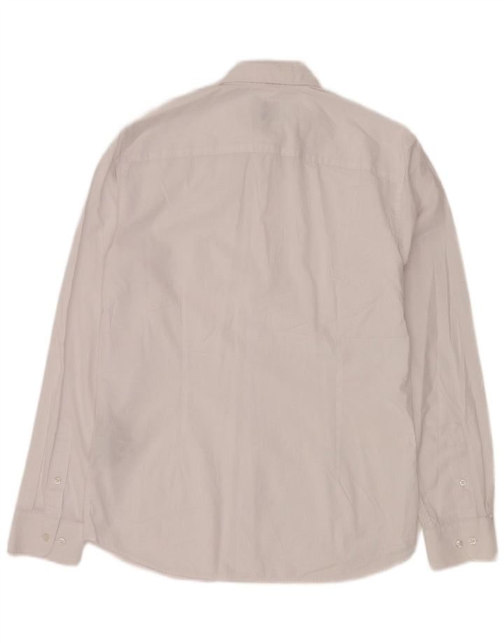 Męska koszula JACK & JONES, mała, biała, bawełniana