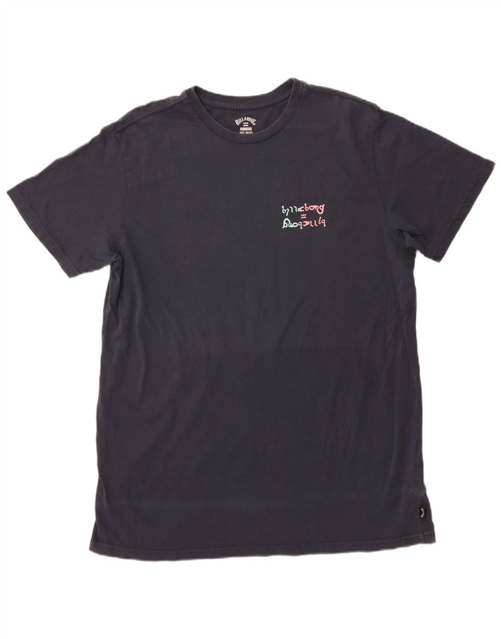 Męska koszulka z grafiką BILLABONG, góra XL, granatowa, bawełniana