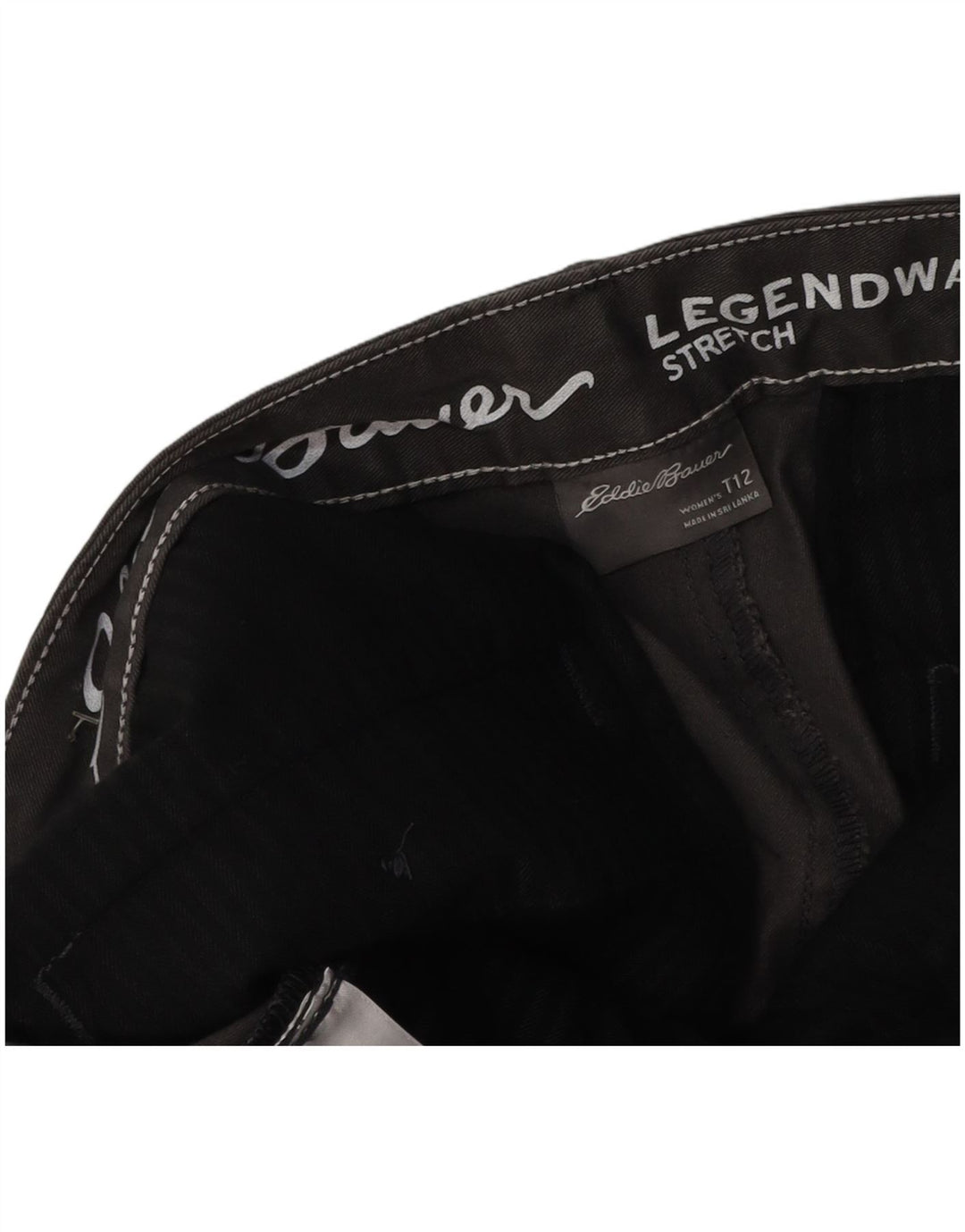 Damskie spodenki Chino EDDIE BAUER US 12 Large W36, czarne, bawełniane