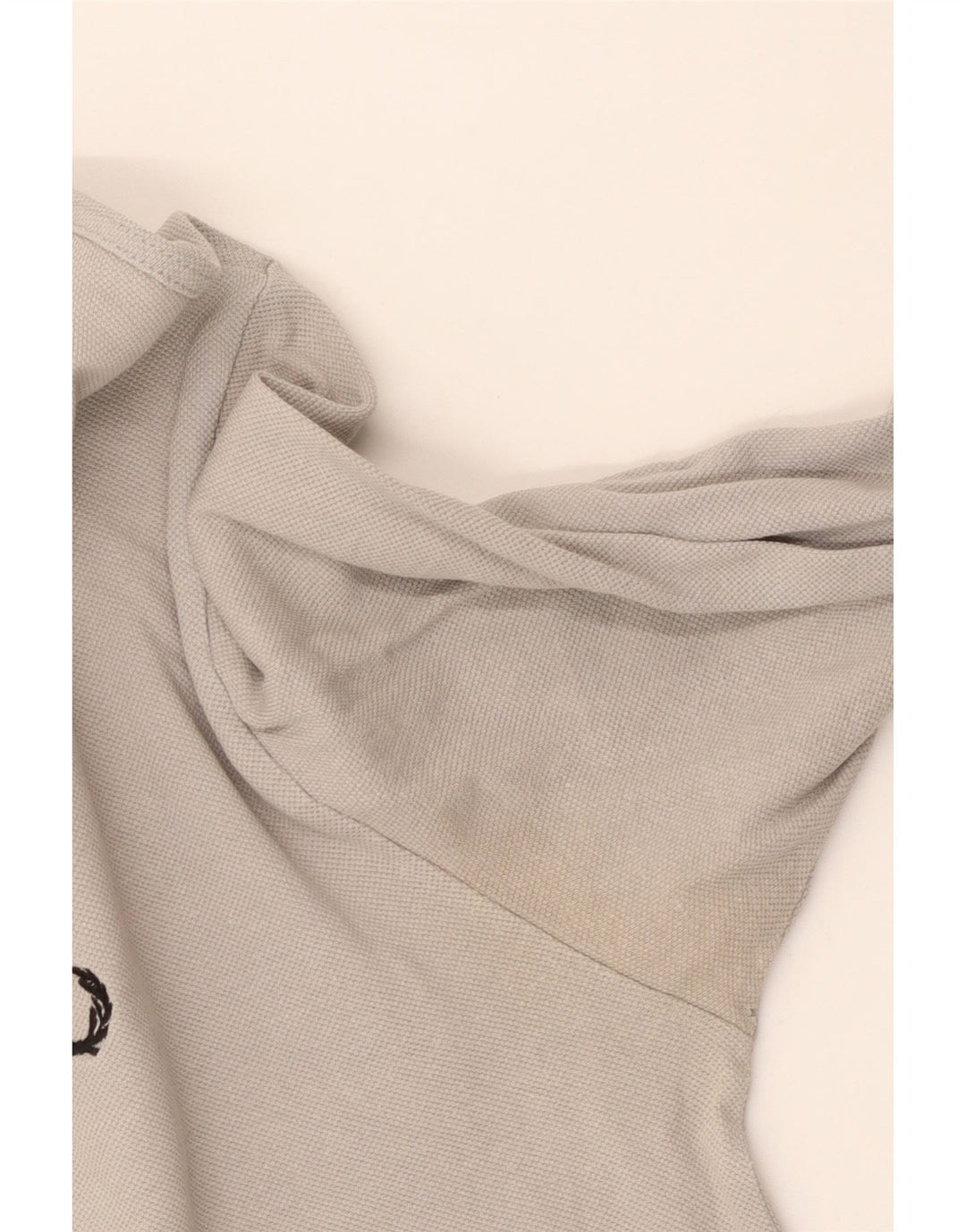 Męska koszulka polo z długim rękawem Fred Perry, średnioszara, bawełniana klasyczna