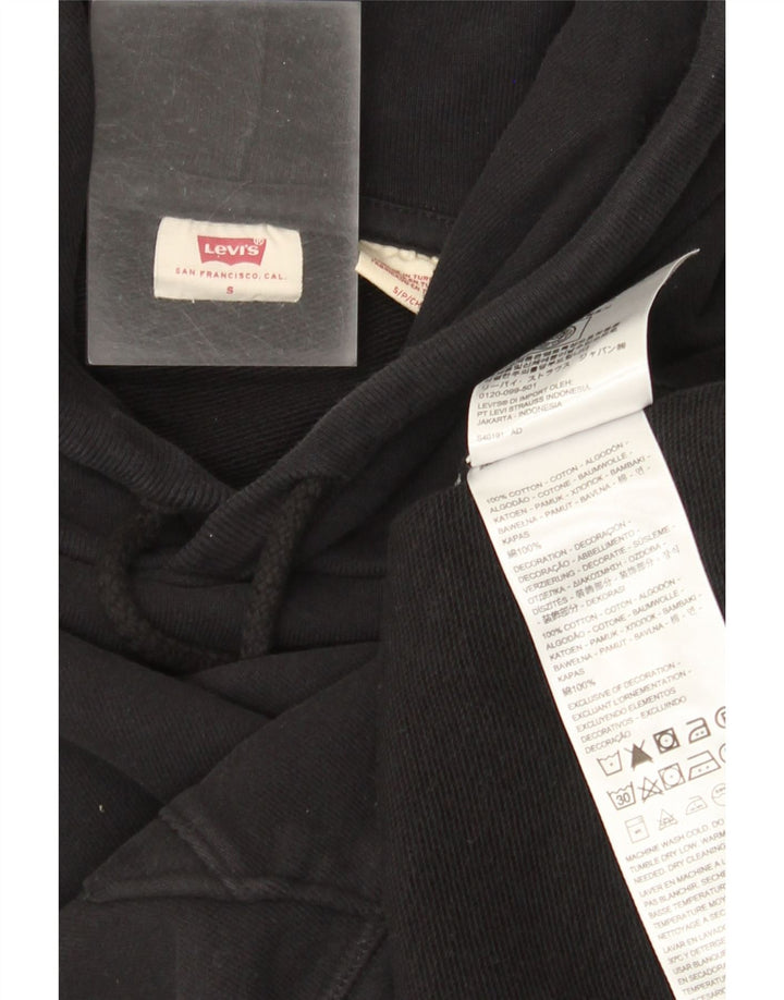 Męski sweter z kapturem Levi's, mały, czarny, bawełniany