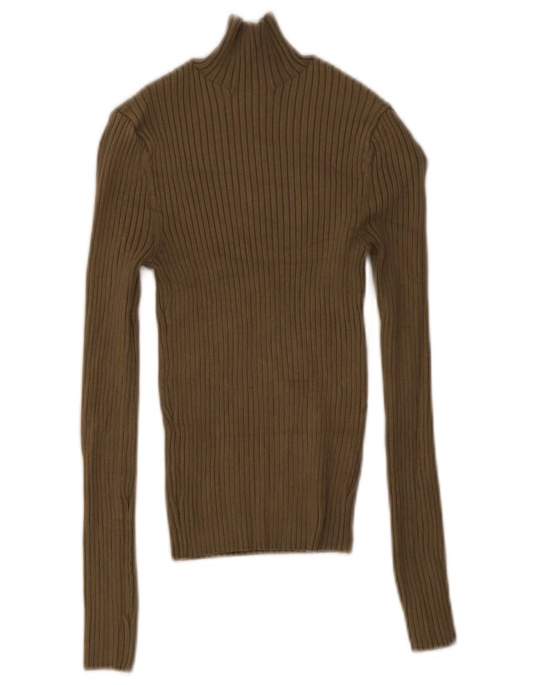 Damski krótki top Zara UK 8 Small Khaki, wiskoza
