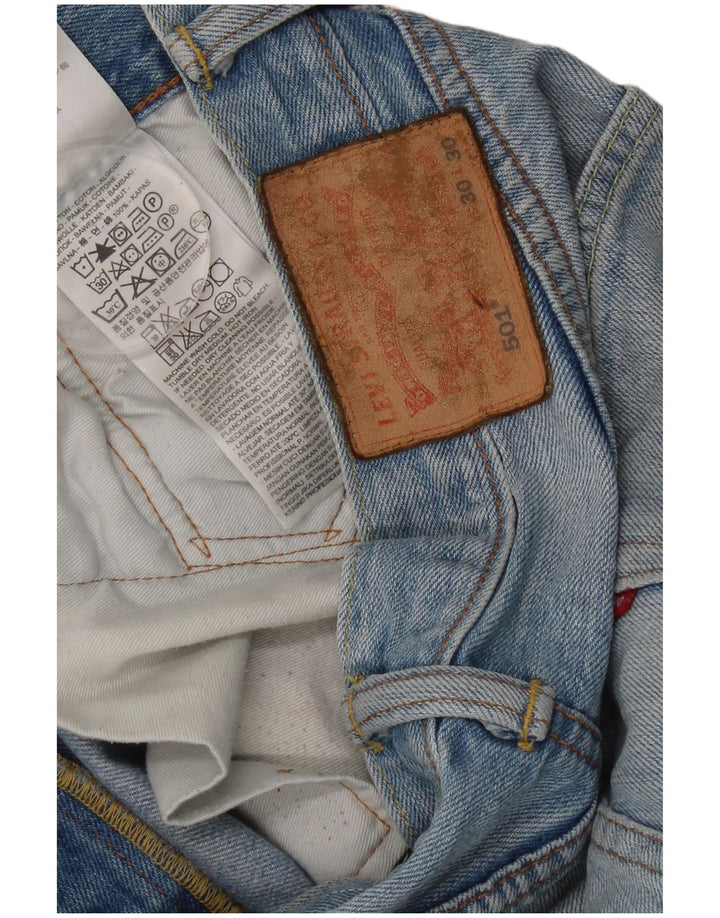 Męskie jeansy Levi's 501 Straight W30 L30 Niebieskie bawełniane