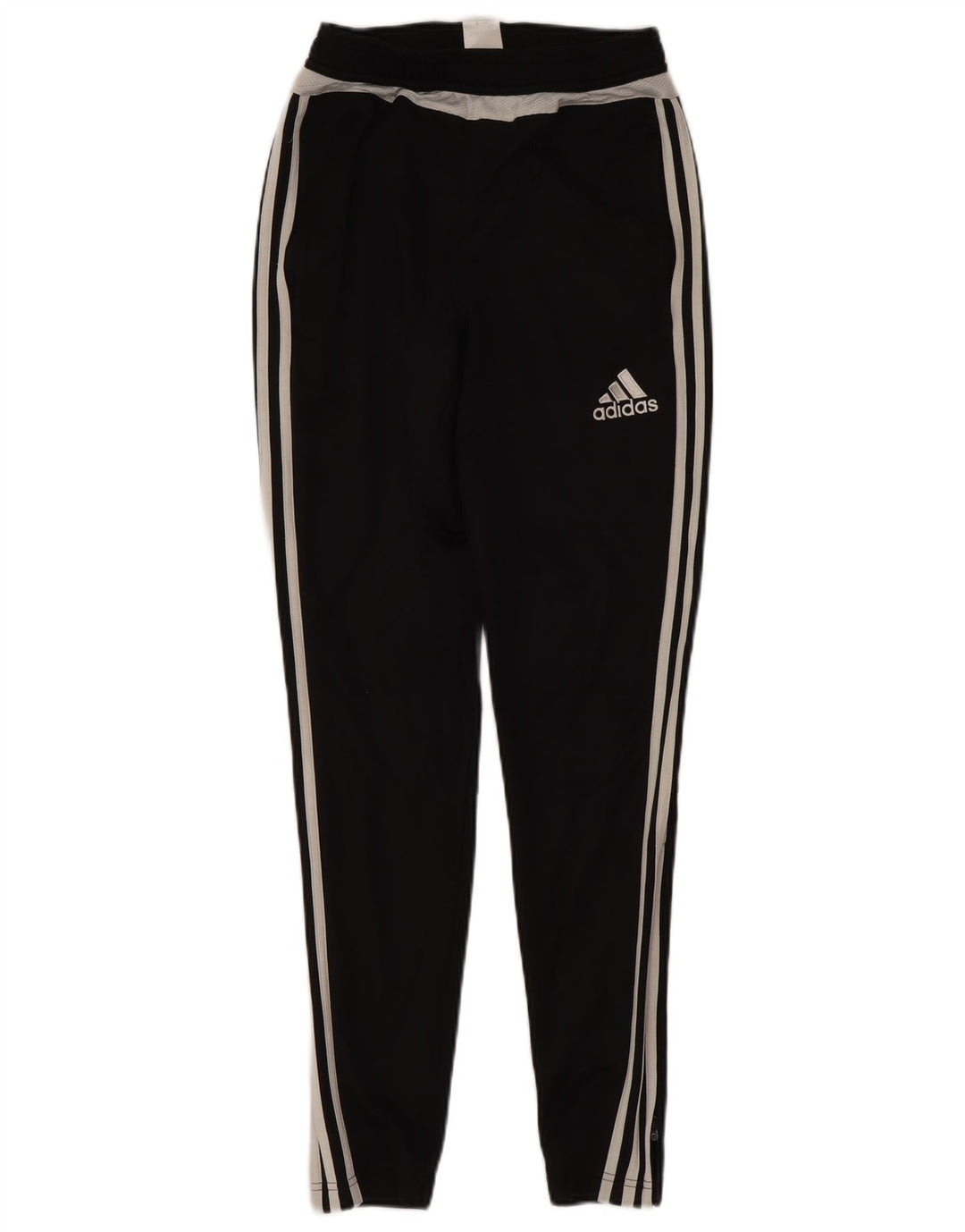 Męskie spodnie dresowe Adidas Climalite XS, czarny poliester z blokami kolorów