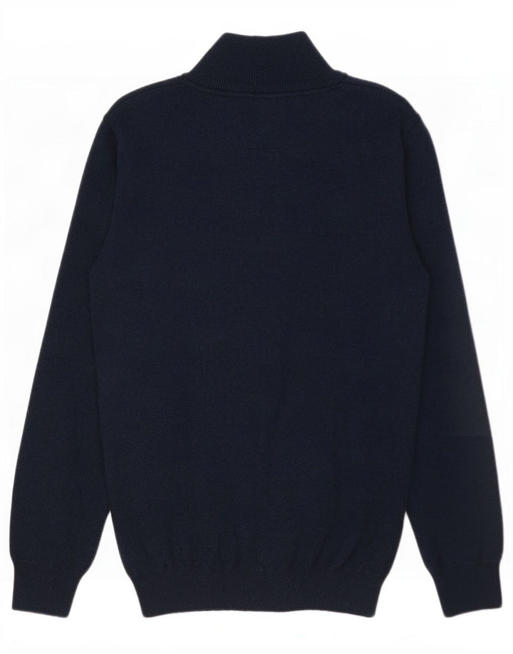 Męski sweter z zamkiem błyskawicznym Superdry, mały, granatowy, bawełniany