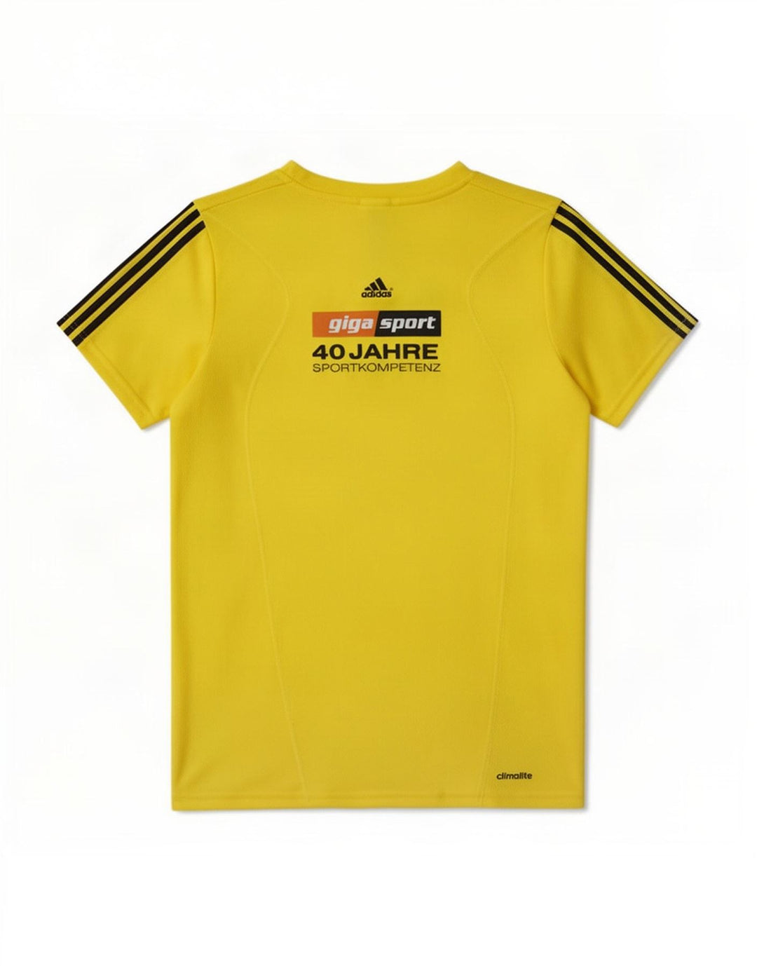 Damska koszulka Adidas Climalite Graphic Top UK 10 Mały żółty poliester