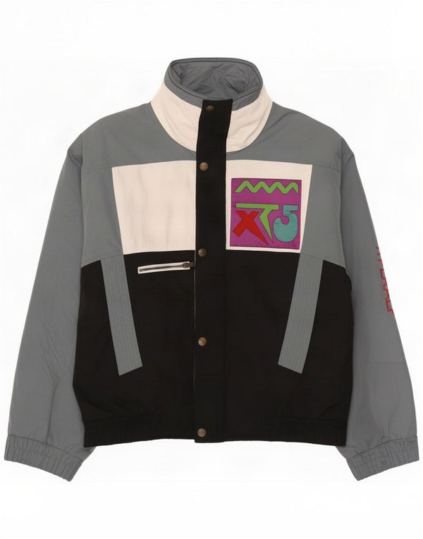 Męska kurtka wiatrówka Vintage UK 42 XL w kolorze szarym
