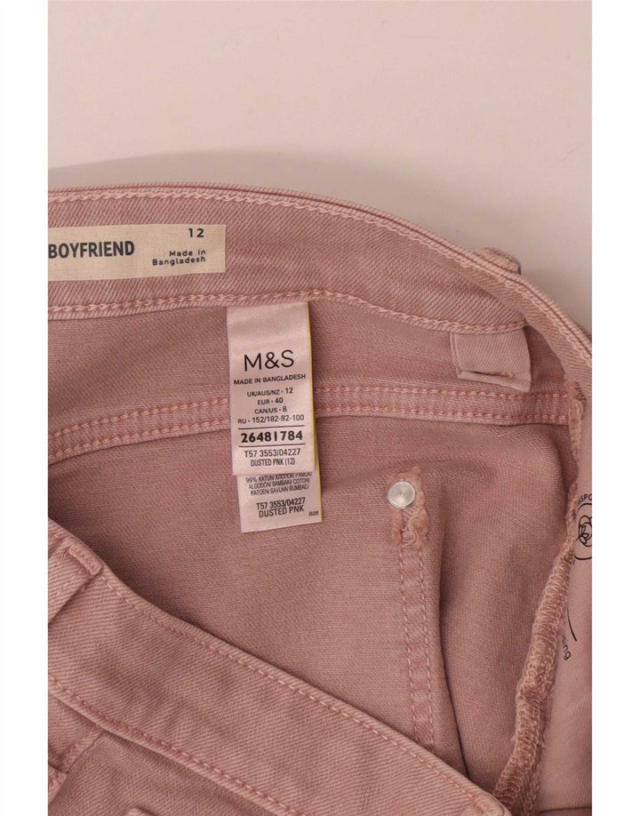 Damskie spodenki jeansowe Marks & Spencer UK 12 Medium W30 Różowa bawełna