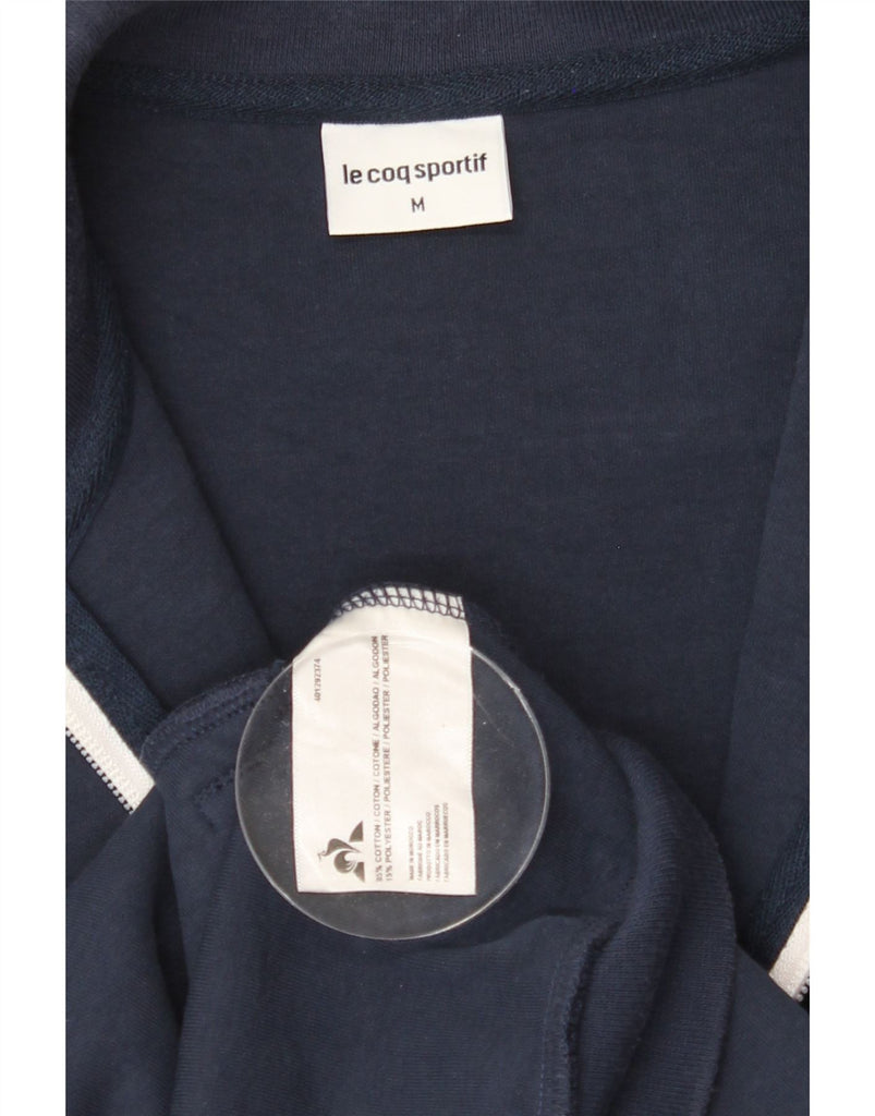 LE COQ SPORTIF Mens Tracksuit Top Jacket Medium Navy Blue Cotton Vintage Le Coq Sportif and Second-Hand Le Coq Sportif from Messina Hembry 