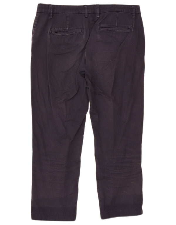 Spodnie damskie Capri Fat Face UK 10 Small W28 L22 Granatowa bawełna
