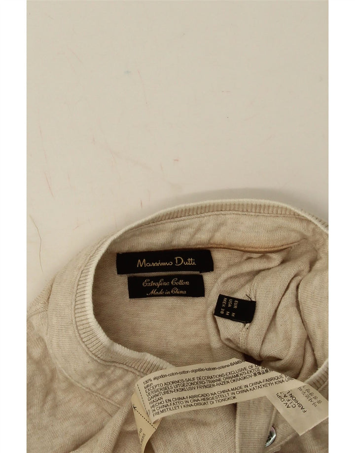 Męska koszulka polo MASSIMO DUTTI w kolorze średniego beżu, bawełniana