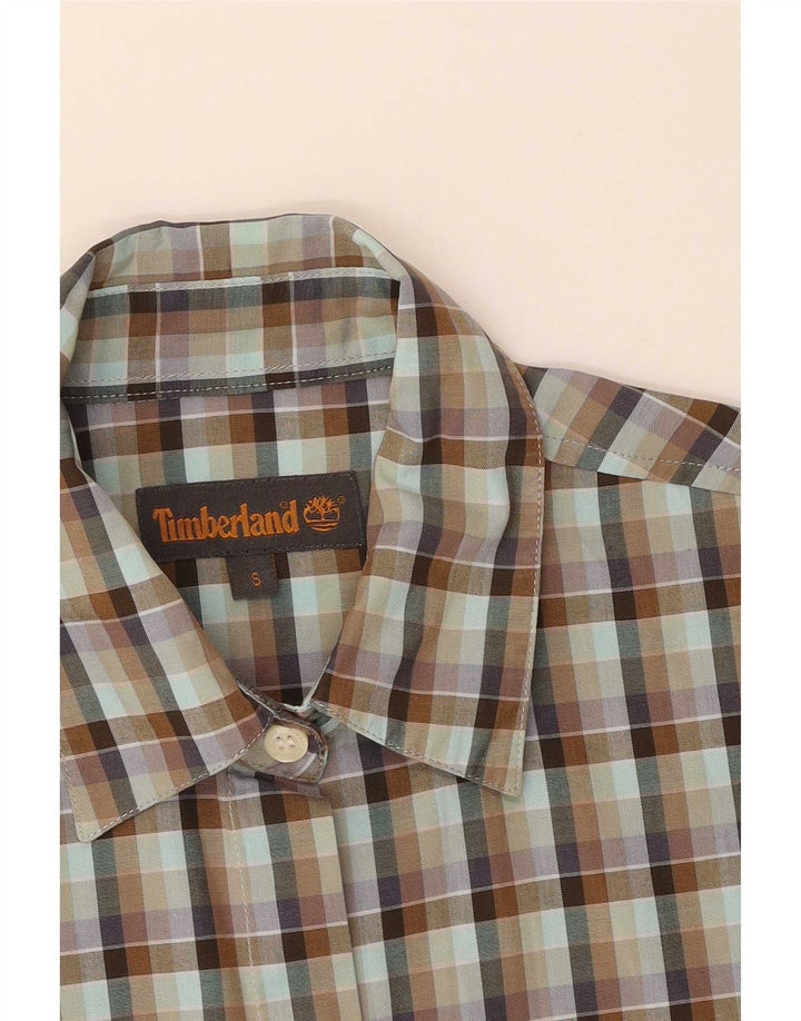 Damska koszula oversize Timberland UK 10 w małą zieloną kratkę