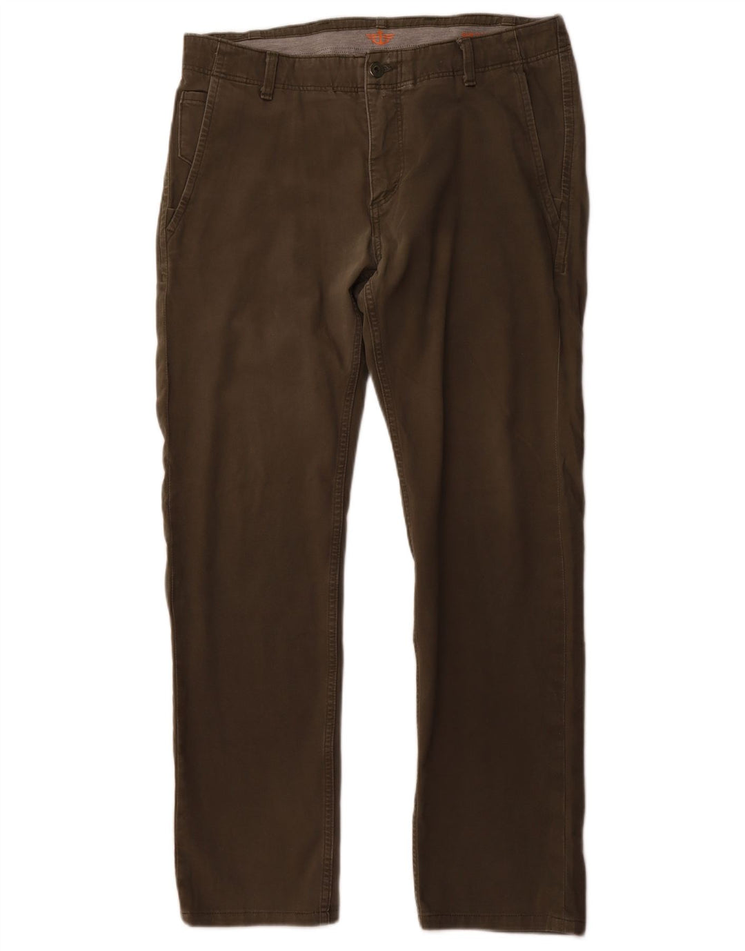 Męskie spodnie typu slim chino DOCKERS W34 L32, bawełna khaki