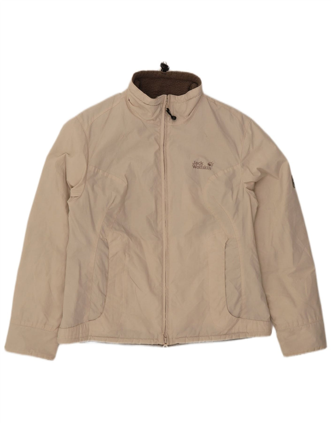 Damska kurtka wiatrówka Jack Wolfskin Sherpa UK 12/14 Średnia złamana biel