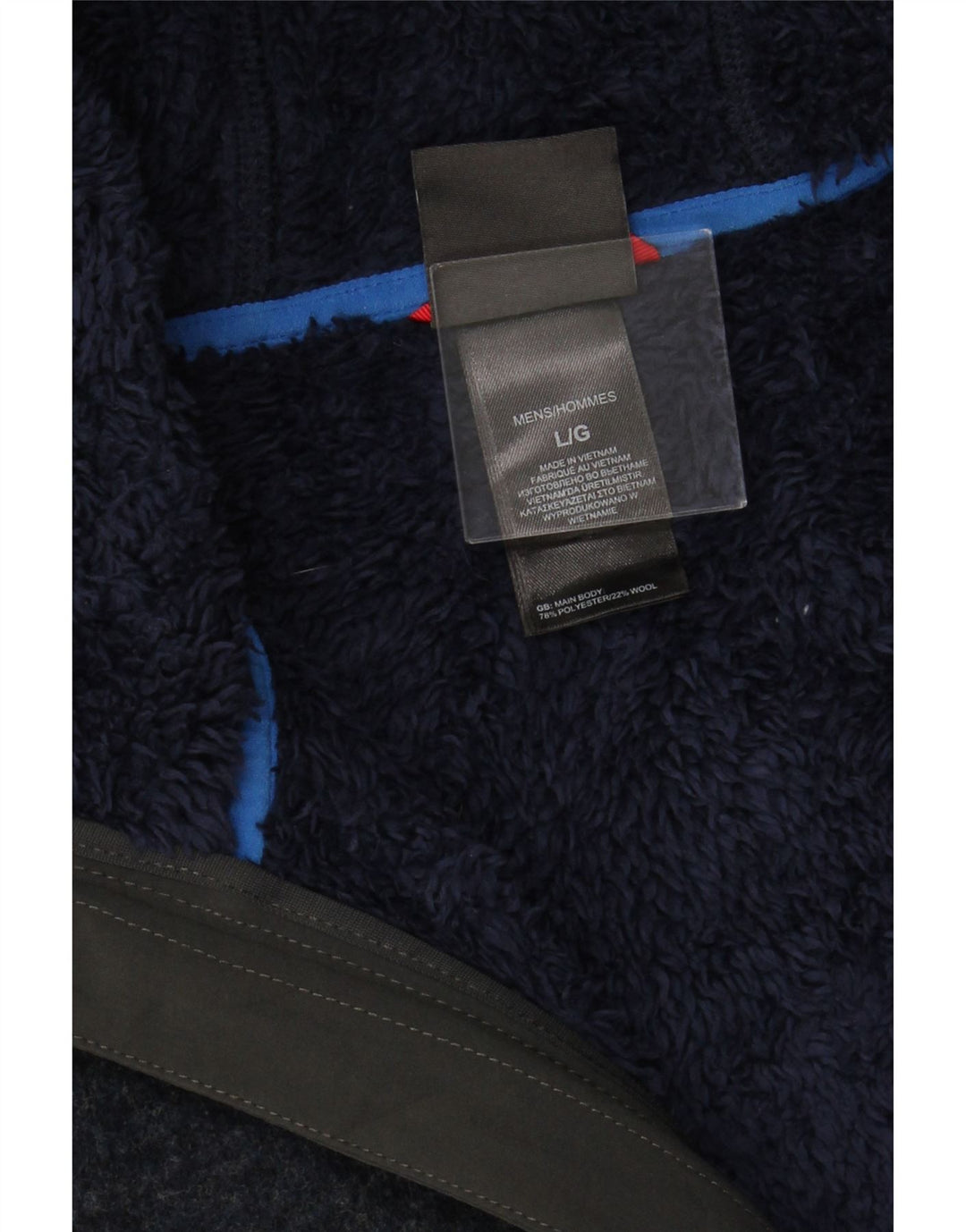 THE NORTH FACE Męski sweter rozpinany z kapturem, duży, granatowy, poliester