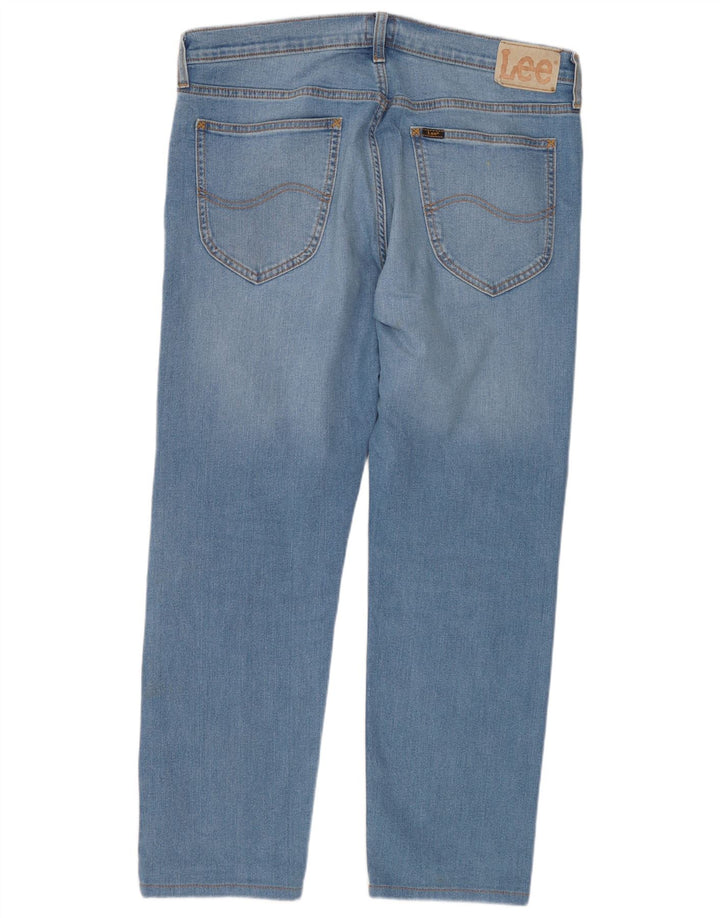 Damskie jeansy Lee Daren Zip Fly Straight W33 L30 Niebieska bawełna