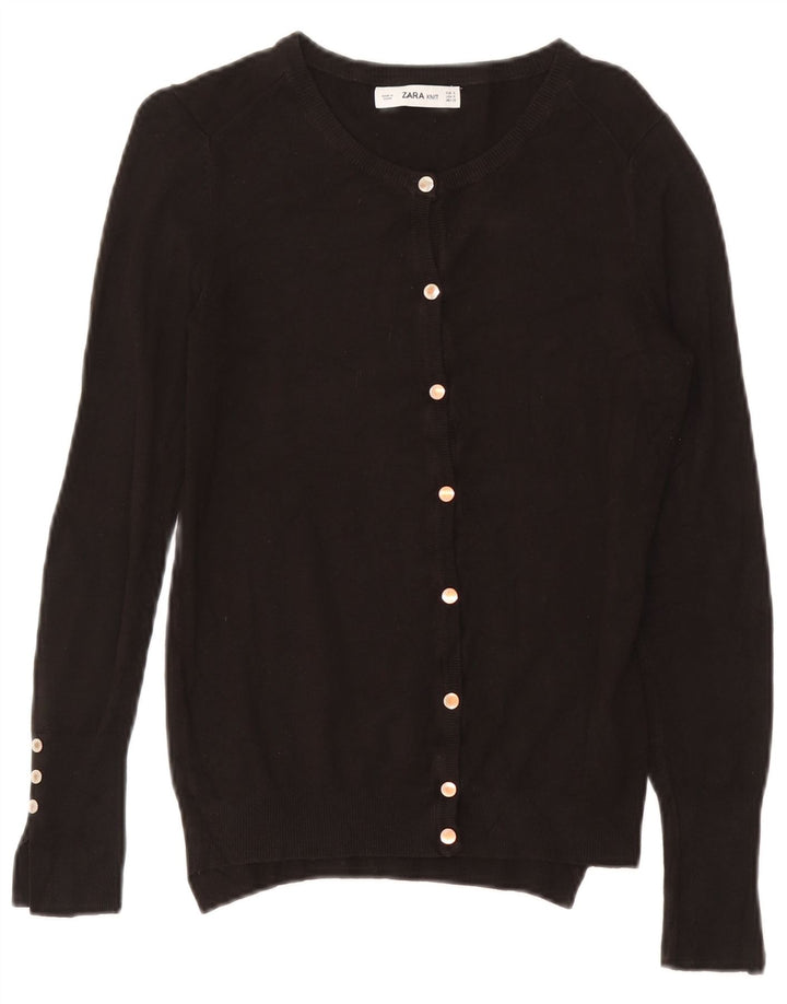 Sweter damski Zara Cardigan UK 10 Small, czarna wiskoza