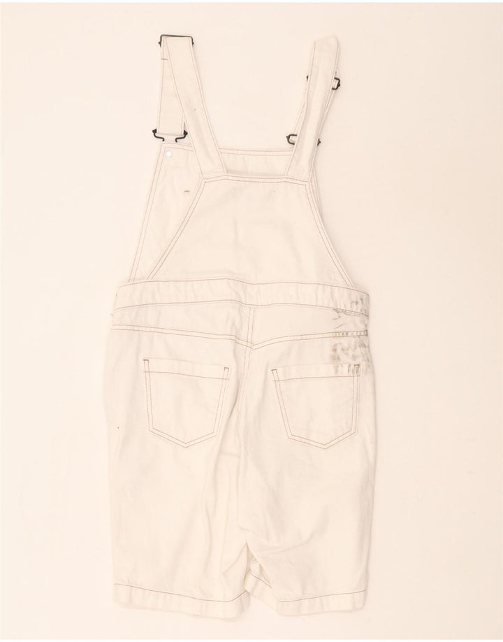 Damskie spodenki ogrodniczki White Stuff UK 8 Small W30 Biała bawełna
