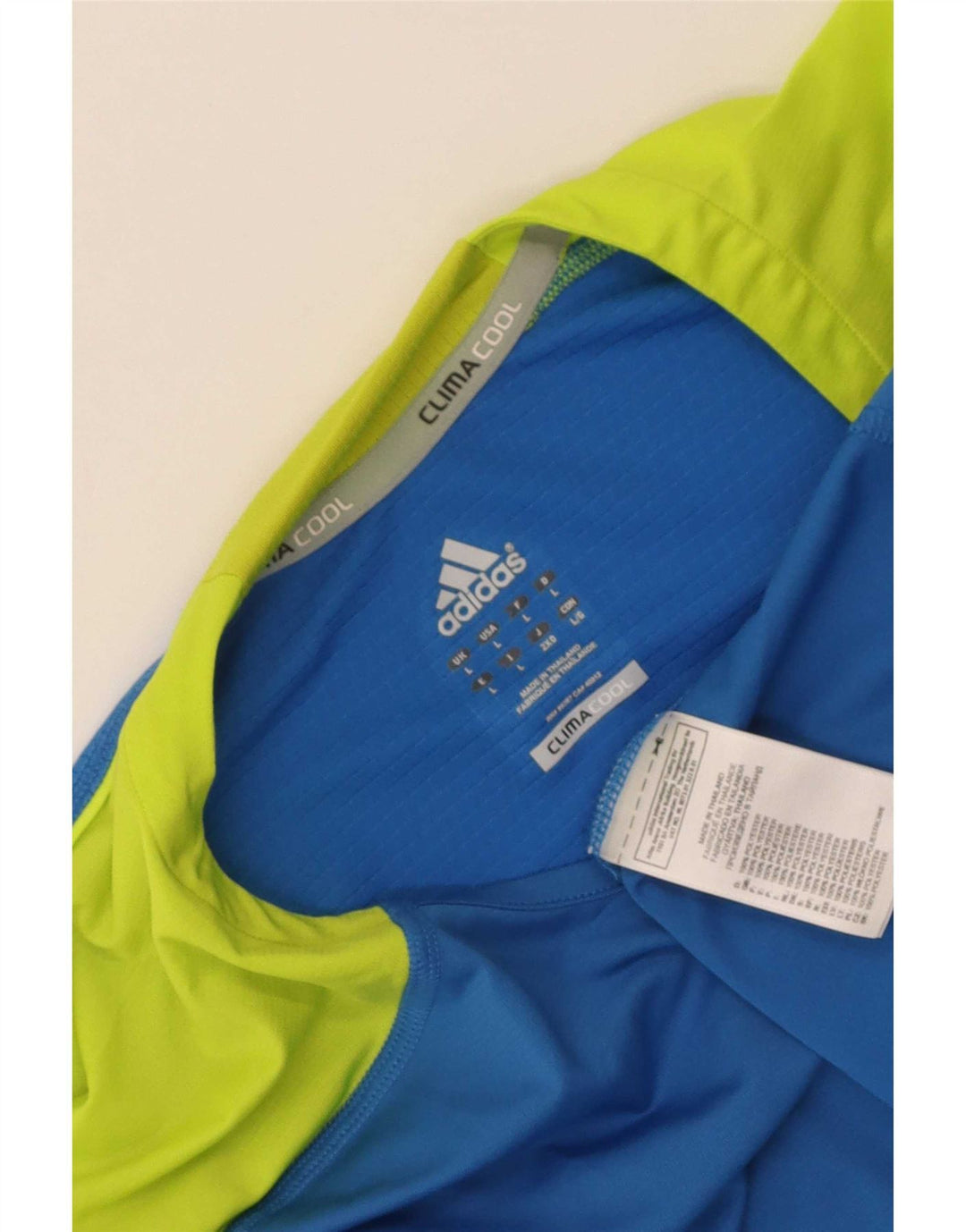 Adidas Męskie Climacool Regular Fit Top z długim rękawem, duży niebieski blok kolorów