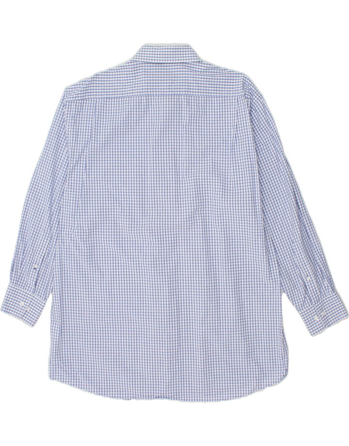 TOMMY HILFIGER Mens Regular Fit Shirt Size 17 XL Blue Check Cotton Vintage Tommy Hilfiger and Second-Hand Tommy Hilfiger from Messina Hembry 