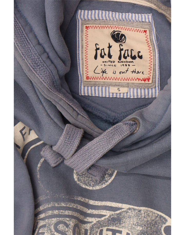 Męski sweter z kapturem i grafiką Fat Face, mały, niebieski